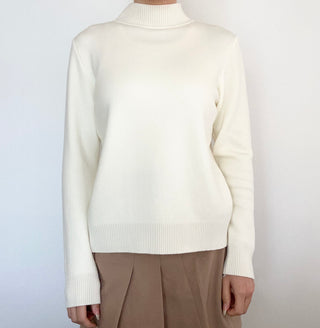 Pull thermique blanc