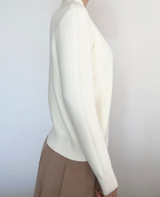 Pull thermique blanc