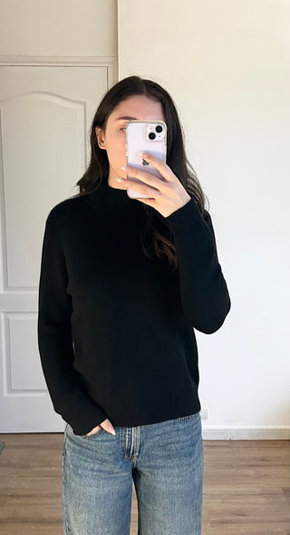 Pull thermique noir